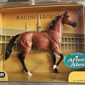 Breyer Racing Legends Model of Afleet Alex.